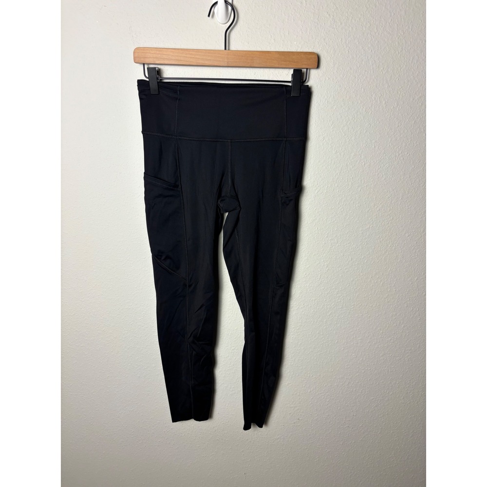 Lululemon Fast & Free 7/8 Tight II Non-Reflective Nulux 25 Black Leggings Size 6